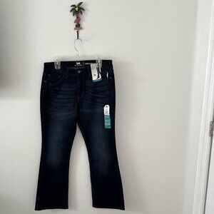 NWT Lee Riders Mid Rise Bootcut Jeans 14P Petite Dark Wash Stretch